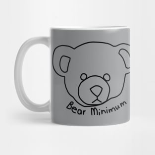 Bear Minimum Funny Puns Mug